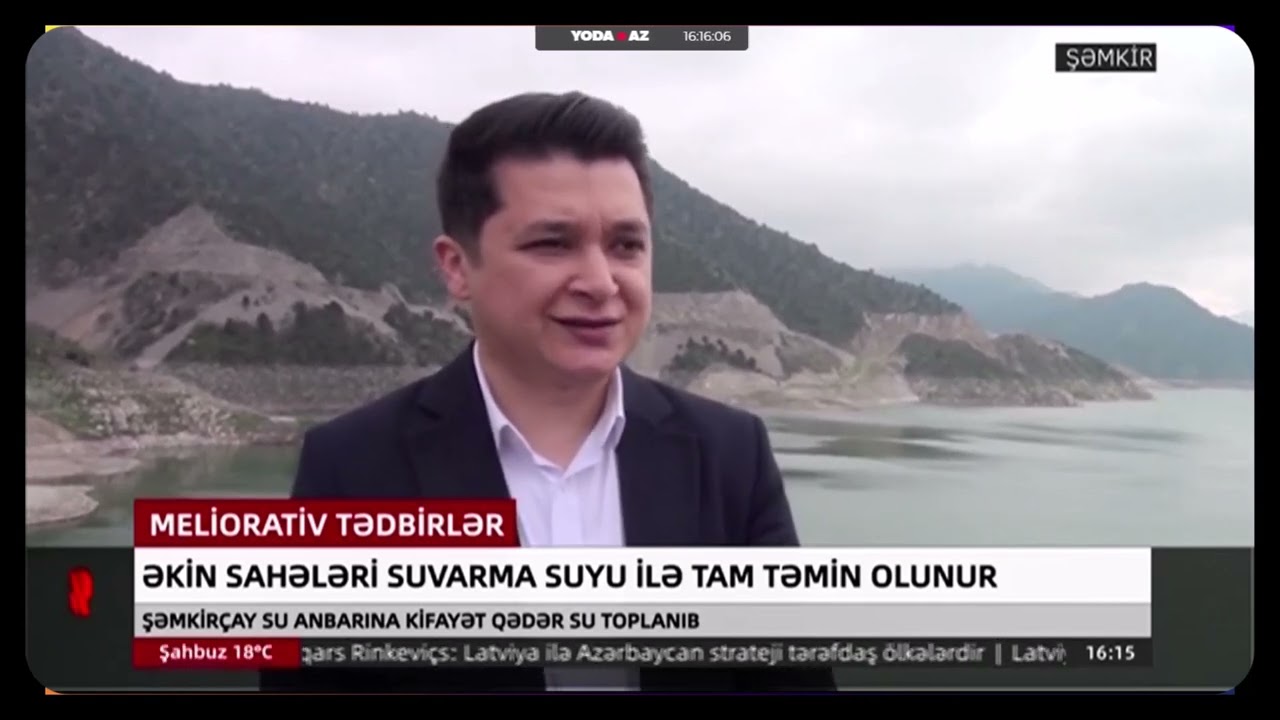 Şəmkirdə əkin sahələri suvarma suyu ilə tam təmin olunur