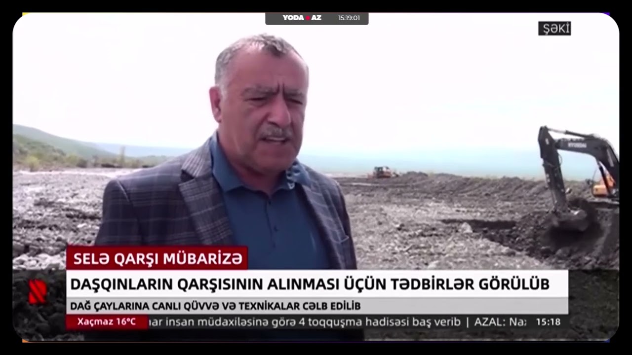 Şəkidə daşqınların qarşısının alınması üçün tədbirlər görülüb