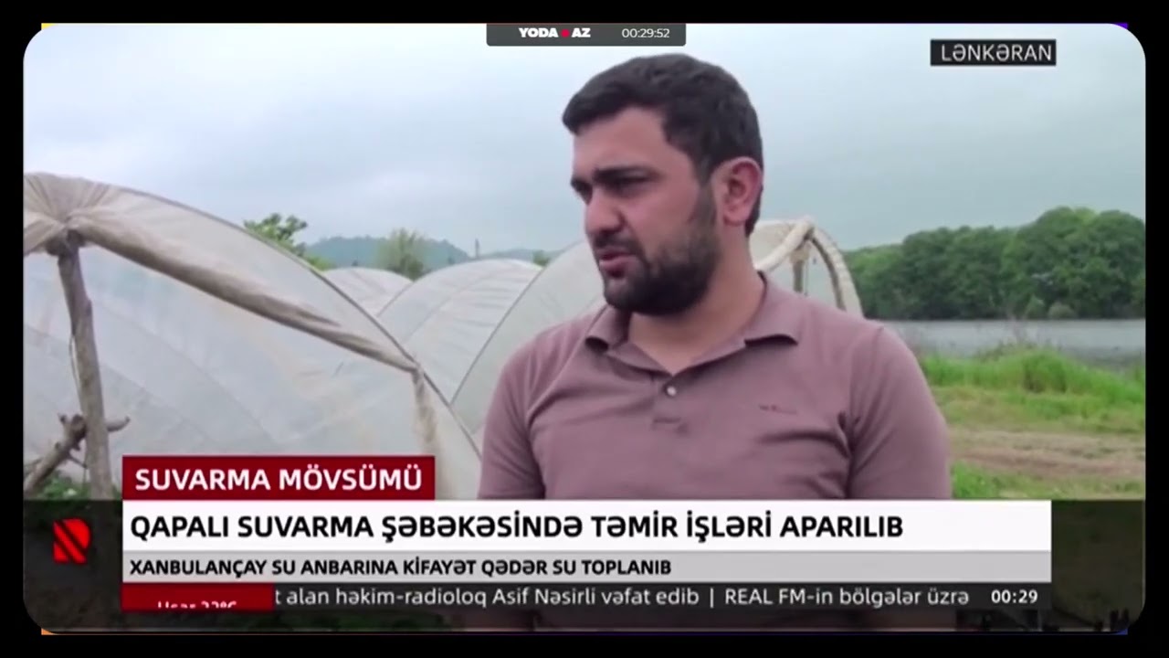 Lənkəranda qapalı suvarma şəbəkəsində təmir işləri aparılıb
