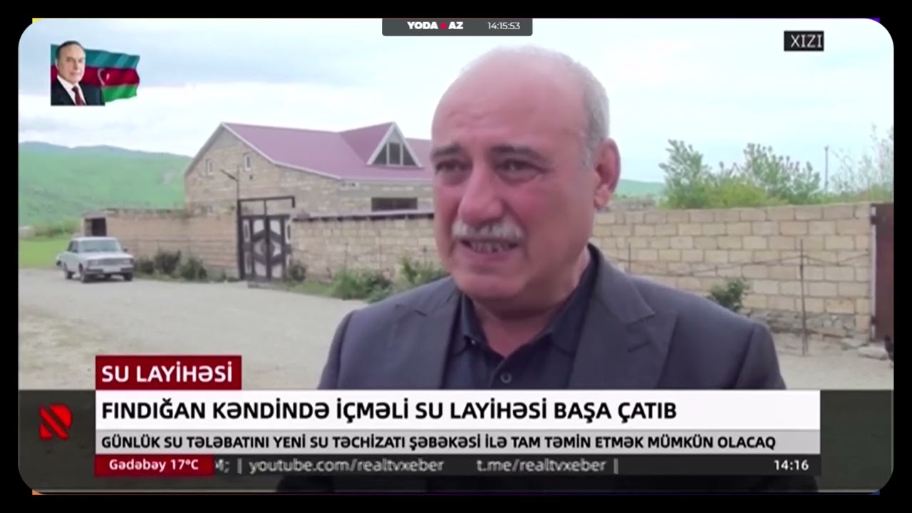 Xızının Fındığan kəndində içməli su layihəsi başa çatıb