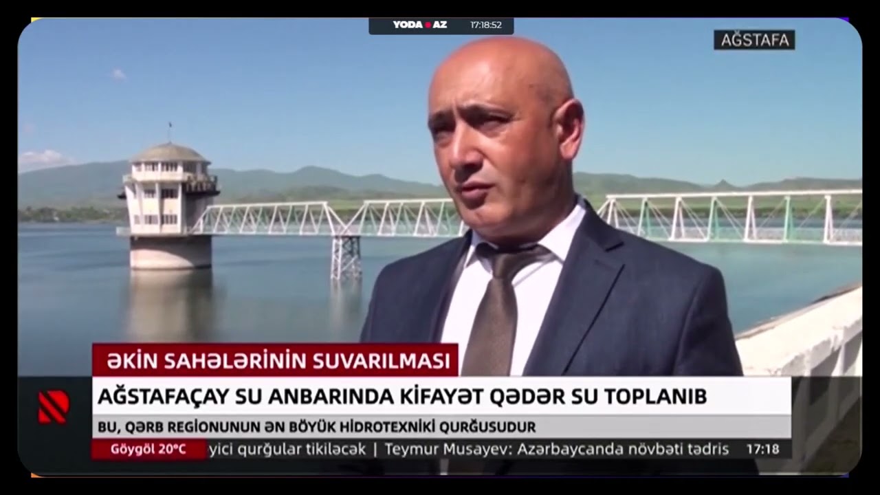 Ağstafaçay su anbarında kifayət qədər su toplanıb