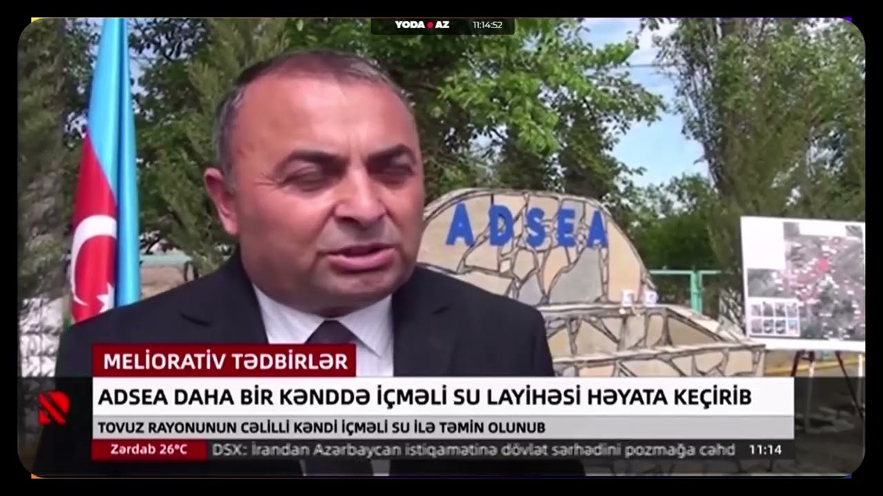 Tovuz rayonun Cəlilli kəndi içməli su ilə təmin olunub