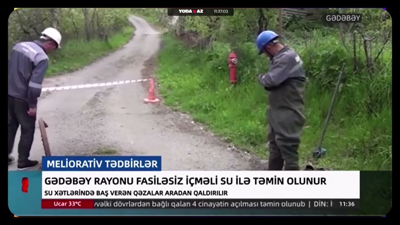 Gədəbəy rayonu fasiləsiz içməli su ilə təmin olunur