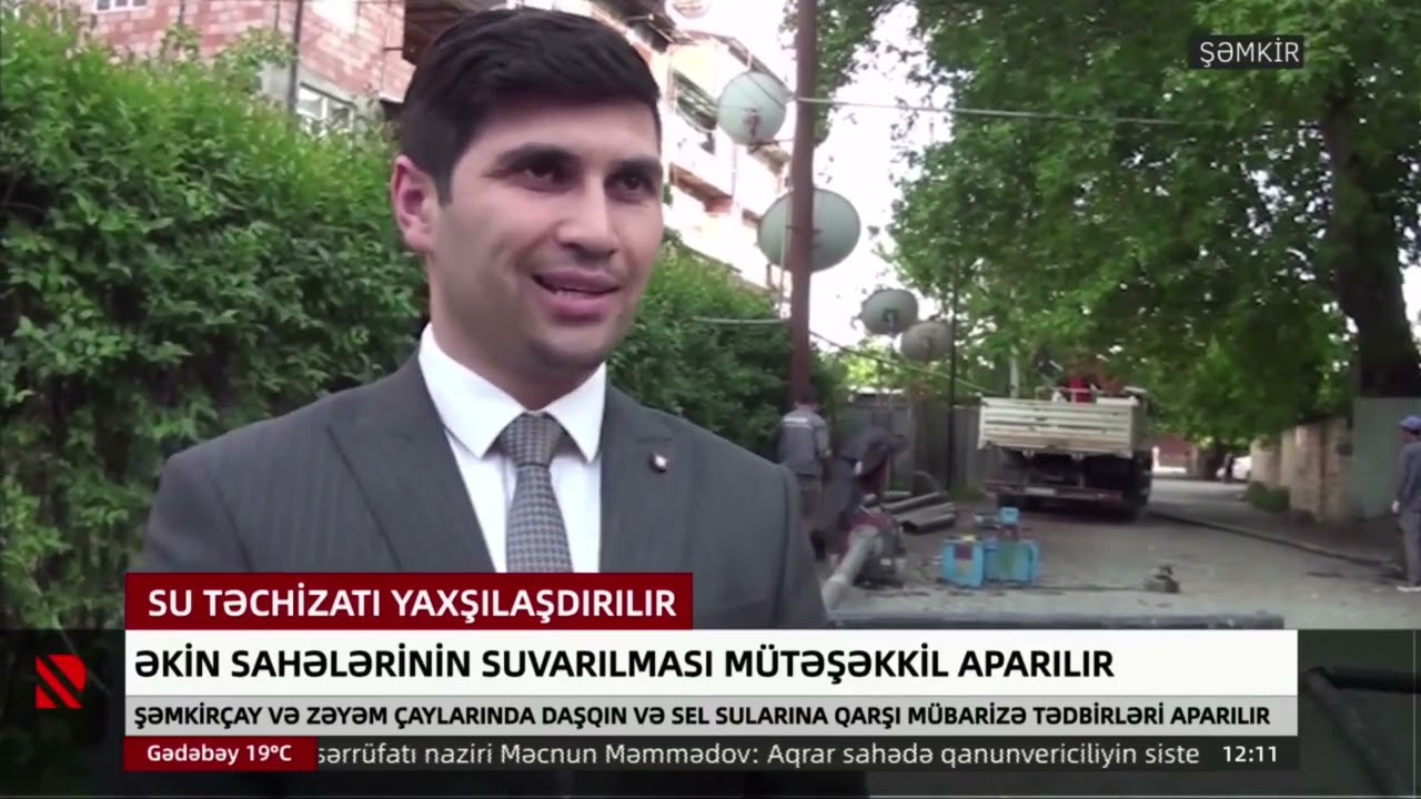 Şəmkirdə əkin sahələrinin suvarılması mütəşəkkil aparılır