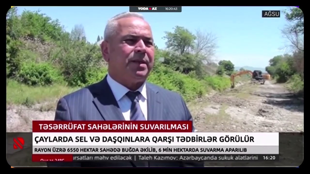 Ağsuda çaylara və sel daşqınlara qarşı tədbirlər görülür
