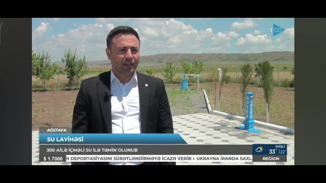 Ağstafanın Köçvəlili kəndində içməli su layihəsi icra olunub