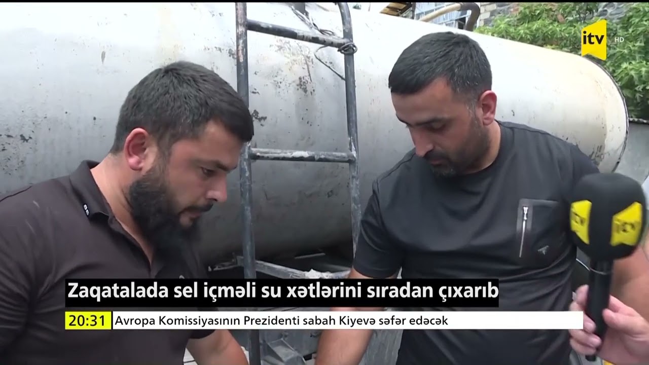Zaqatalada sel içməli su xətlərini sıradan çıxarıb
