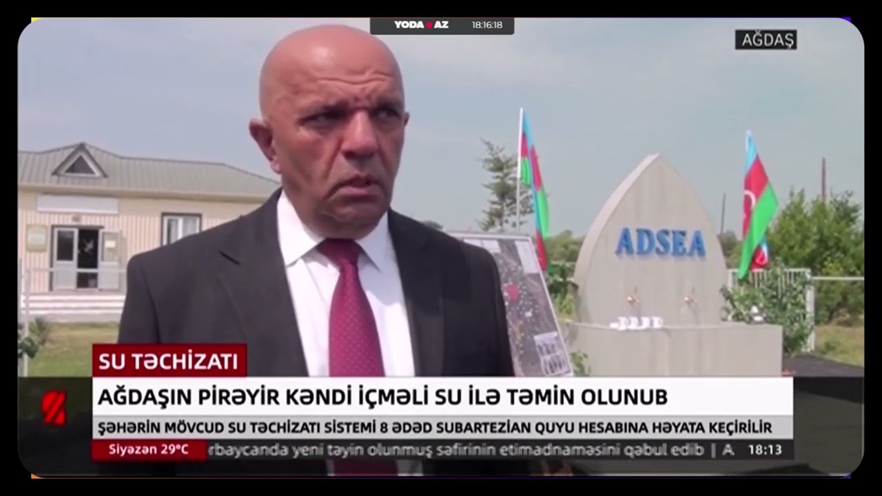 Ağdaşın Pirəyir kəndi içməli su ilə təmin olunub