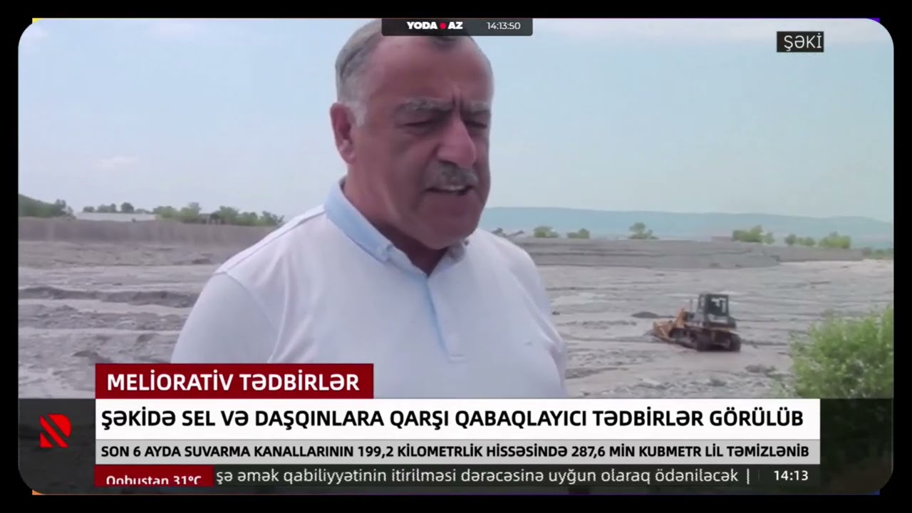 Şəkidə sel və daşqınlara qarşı qabaqlayıcı tədbirlər görülüb