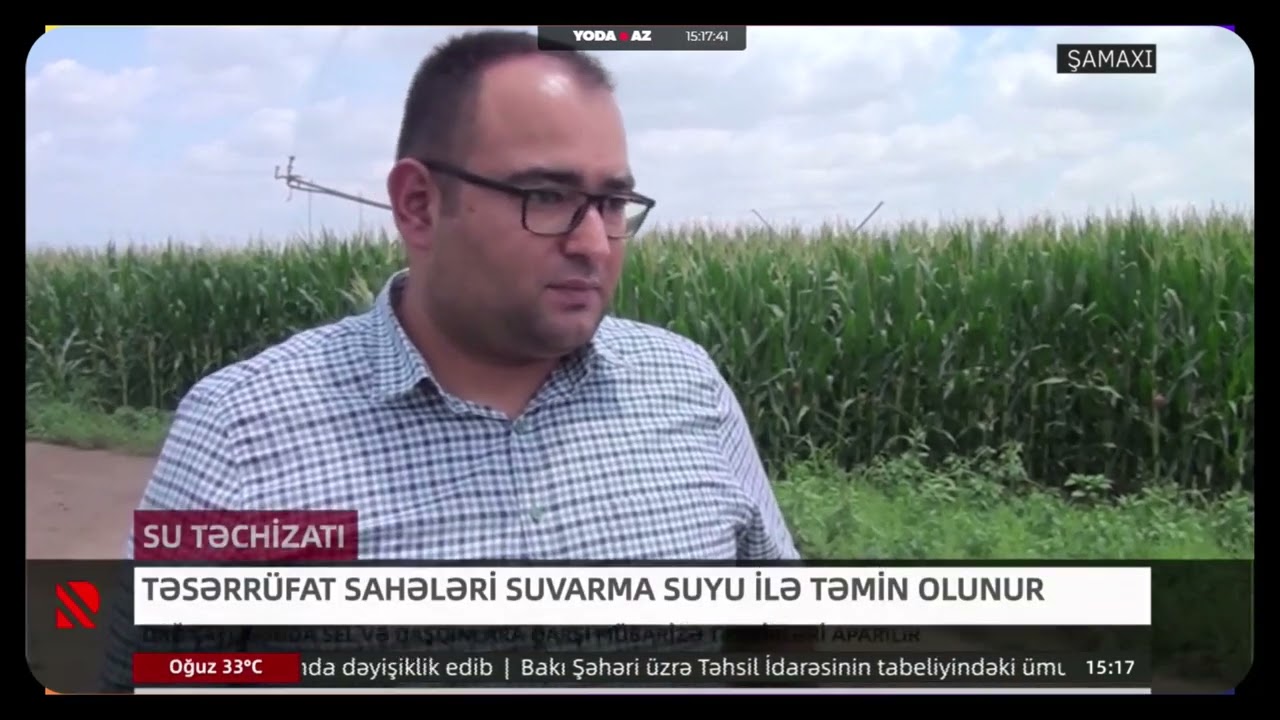 Şamaxıda təsərrüfat sahələri suvarma suyu ilə təmin olunur