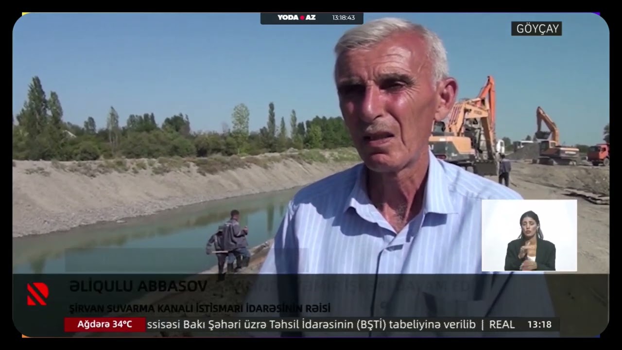 Şirvan suvarma kanalında təmir işləri davam etdirilir