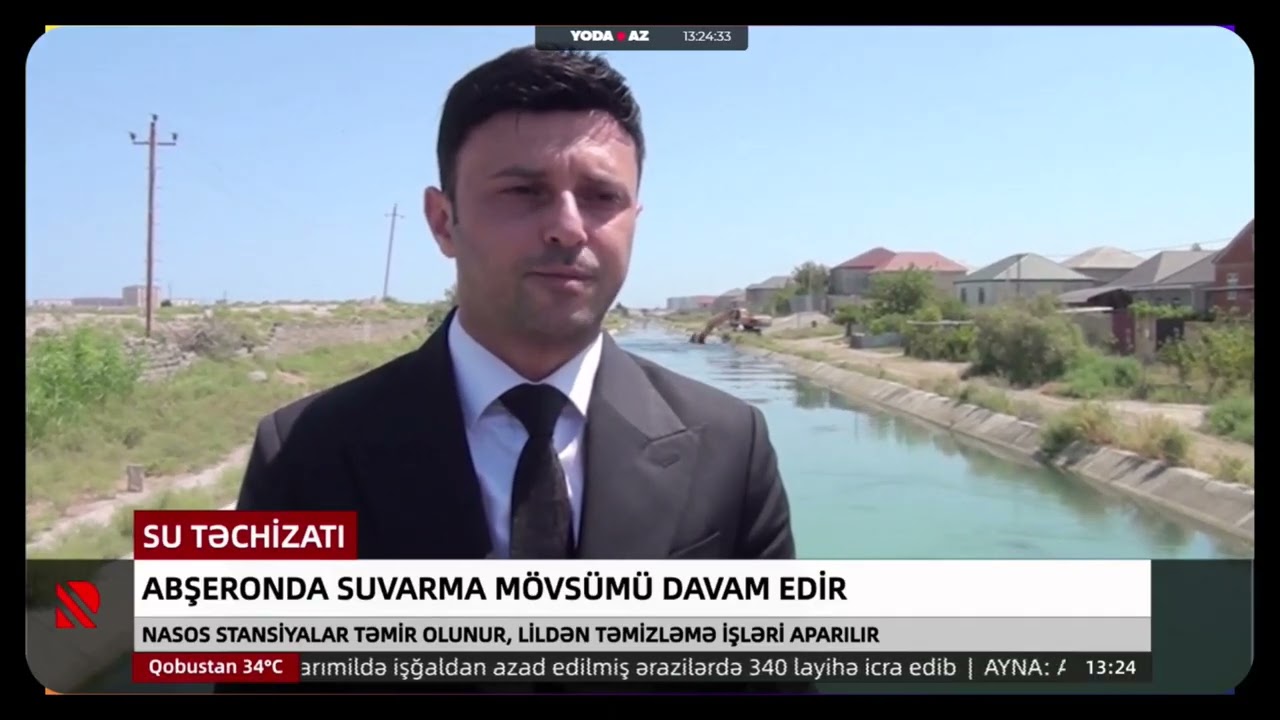 Abşeronda suvarma mövsümü davam edir