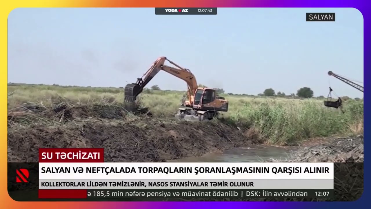 Salyan və Neftçalada torpaqların şoranlaşmasının qarşısı alınır