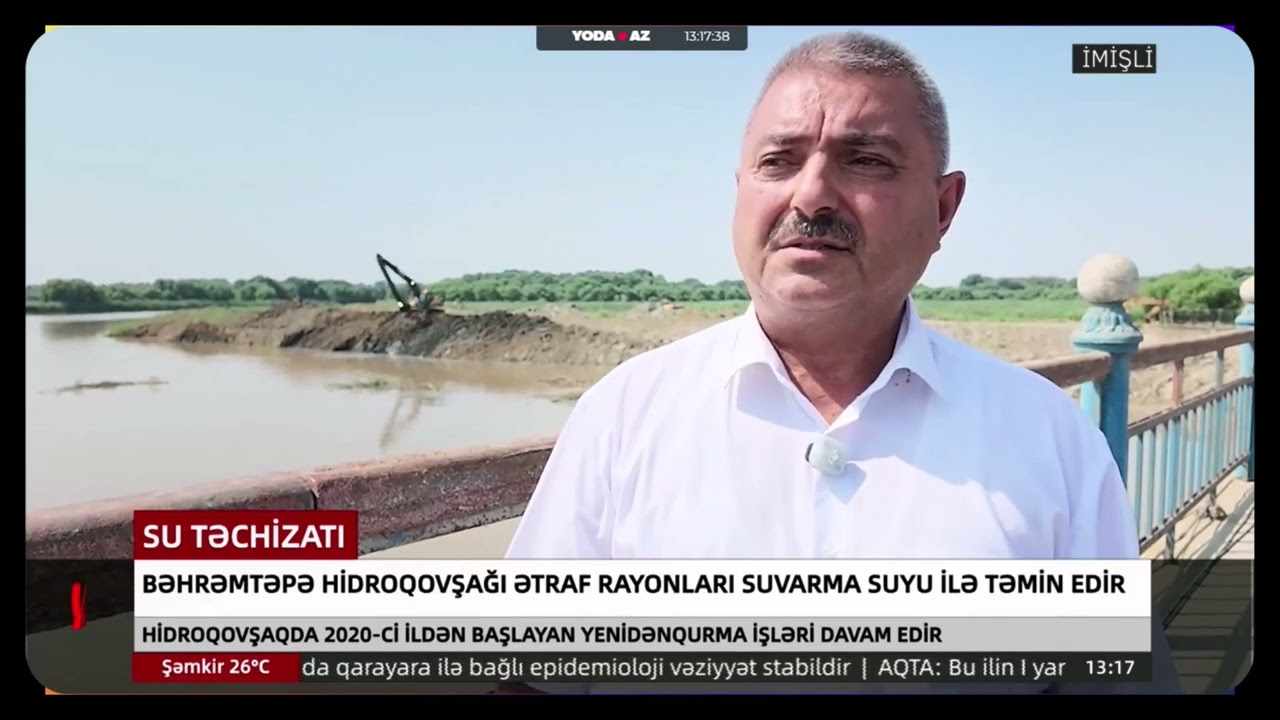 Bəhrəmtəpə hidroqovşağı ətraf rayonları suvarma suyu ilə təmin edir