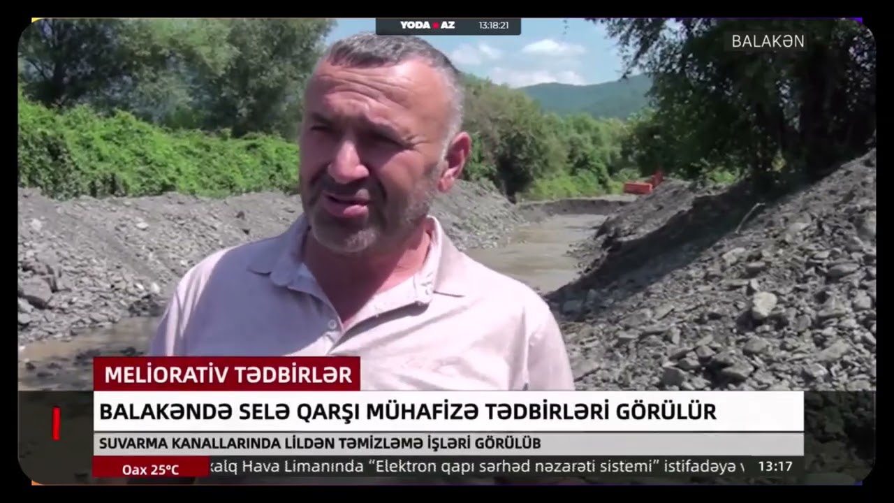 Balakəndə selə qarşı mühafizə tədbirləri görülür