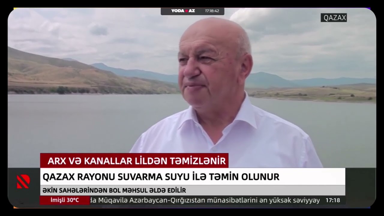 Qazax rayonu suvarma suyu ilə təmin olunur