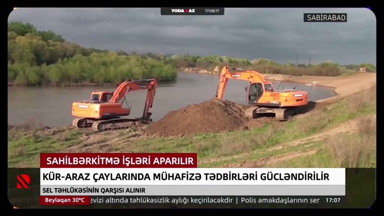 Sabirabadda Kür çayında mühafizə tədbirləri gücləndirilir