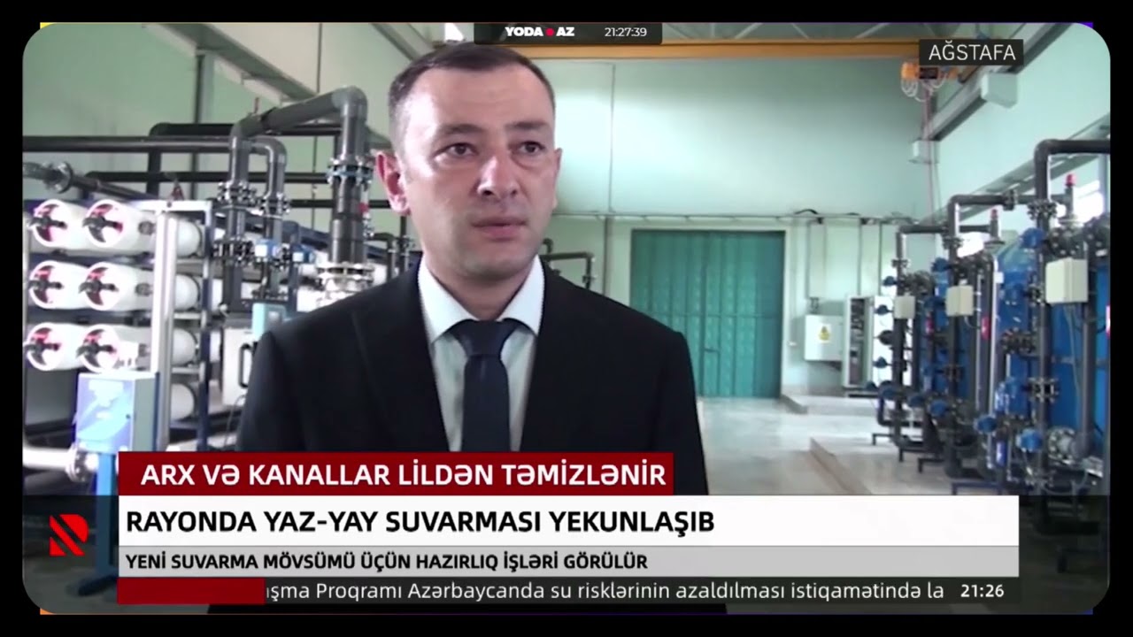Ağstafada yaz-yay suvarması yekunlaşıb