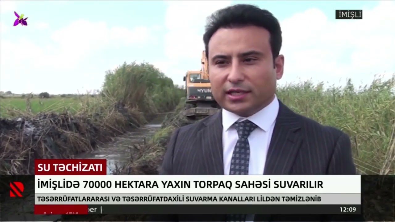 İmişlidə suvarma kanalları lildən təmizləndi