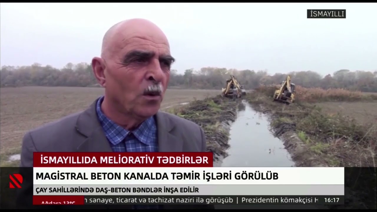 İsmayıllıda magistral beton kanalda təmir işləri görülüb