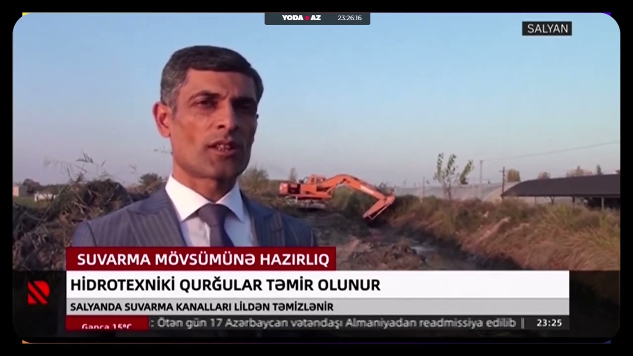 Salyanda hidrotexniki qurğular təmir olunur