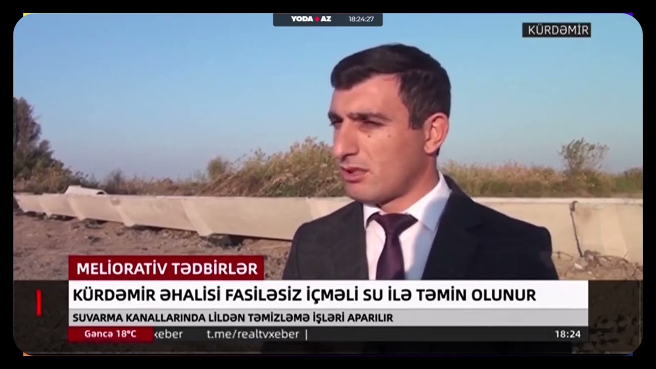 Kürdəmirdə əhali fasiləsiz içməli su ilə təmin olunur