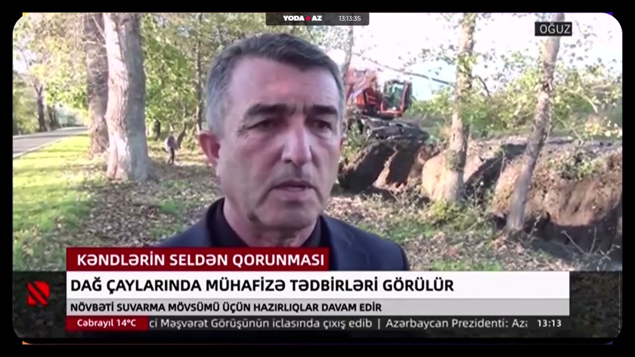 Oğuzda dağ çaylarında mühafizə tədbirləri görülür