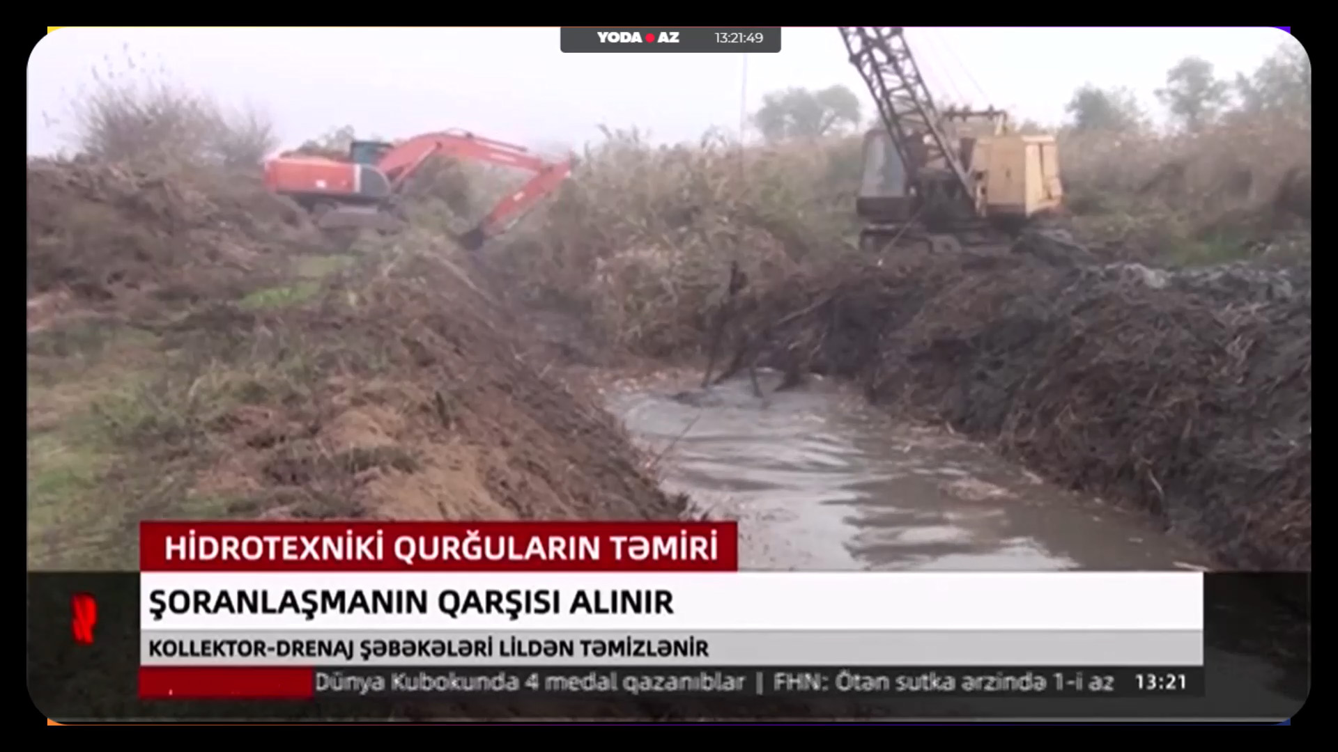 İmişlidə kollektor-drenaj şəbəkələri lildən təmizlənir